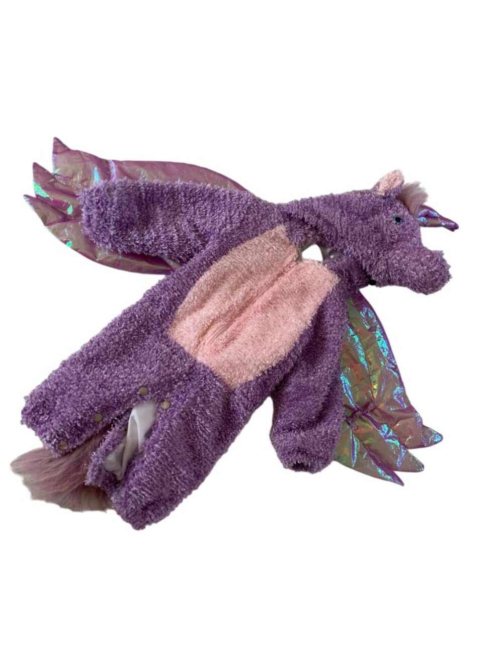 Celebration Halloween Infant Size 0 to 12 months Purple Plush Unicorn Costume Dr